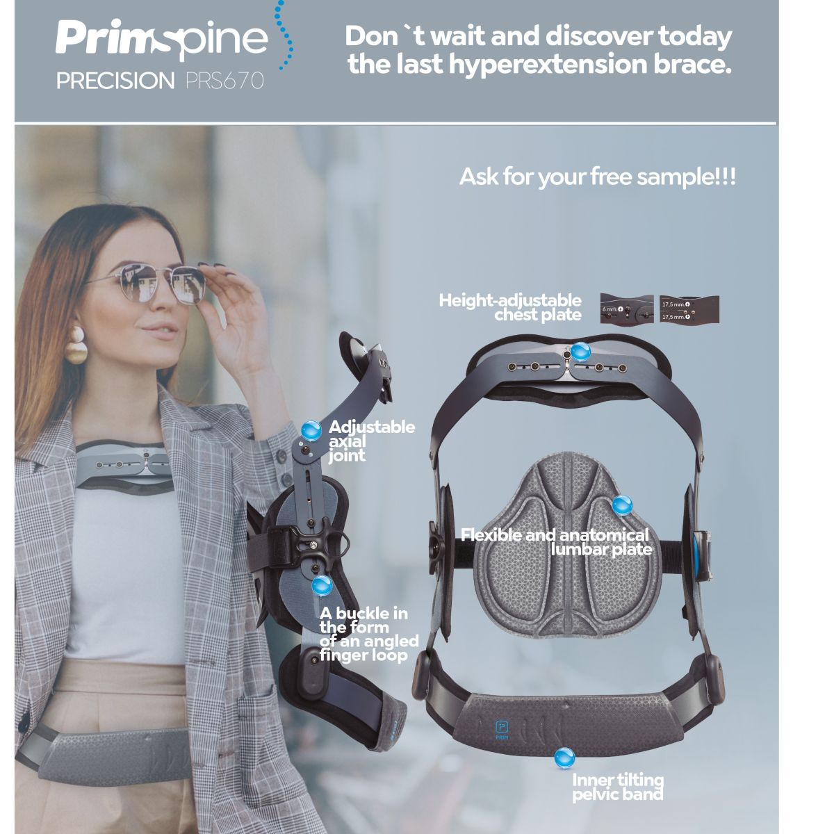 PRS670 PRIMSPINE Hyperextension brace