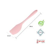Espátula Arredondada Silicone Rosa