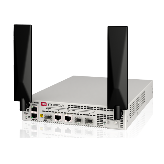 Carrier Ethernet Device with LTE/Broadband Connectivity - ETX-203AX-T