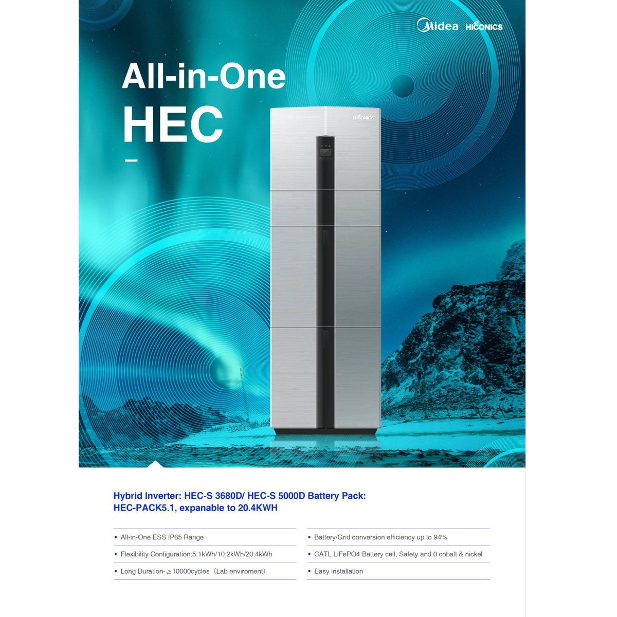 Hiconics HEC Commercial Energy Storage Inverter