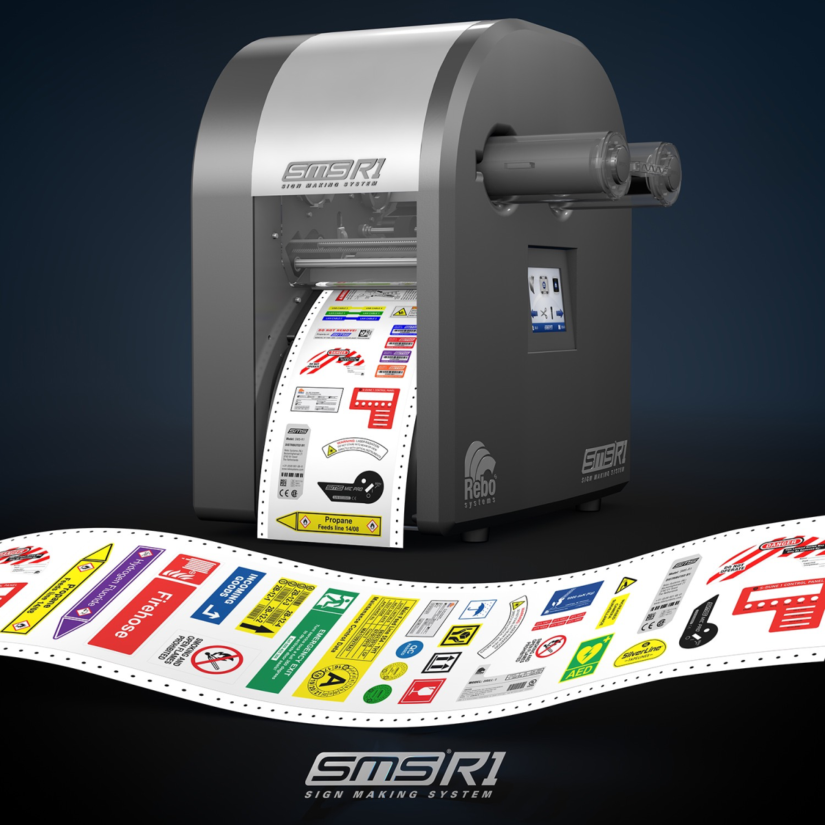 SMS-R1 | Meerkleuren labelprinter en snijplotter