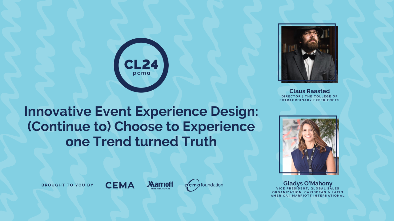Innovative Event Experience Design: (Continue to) Choose to Experience ...