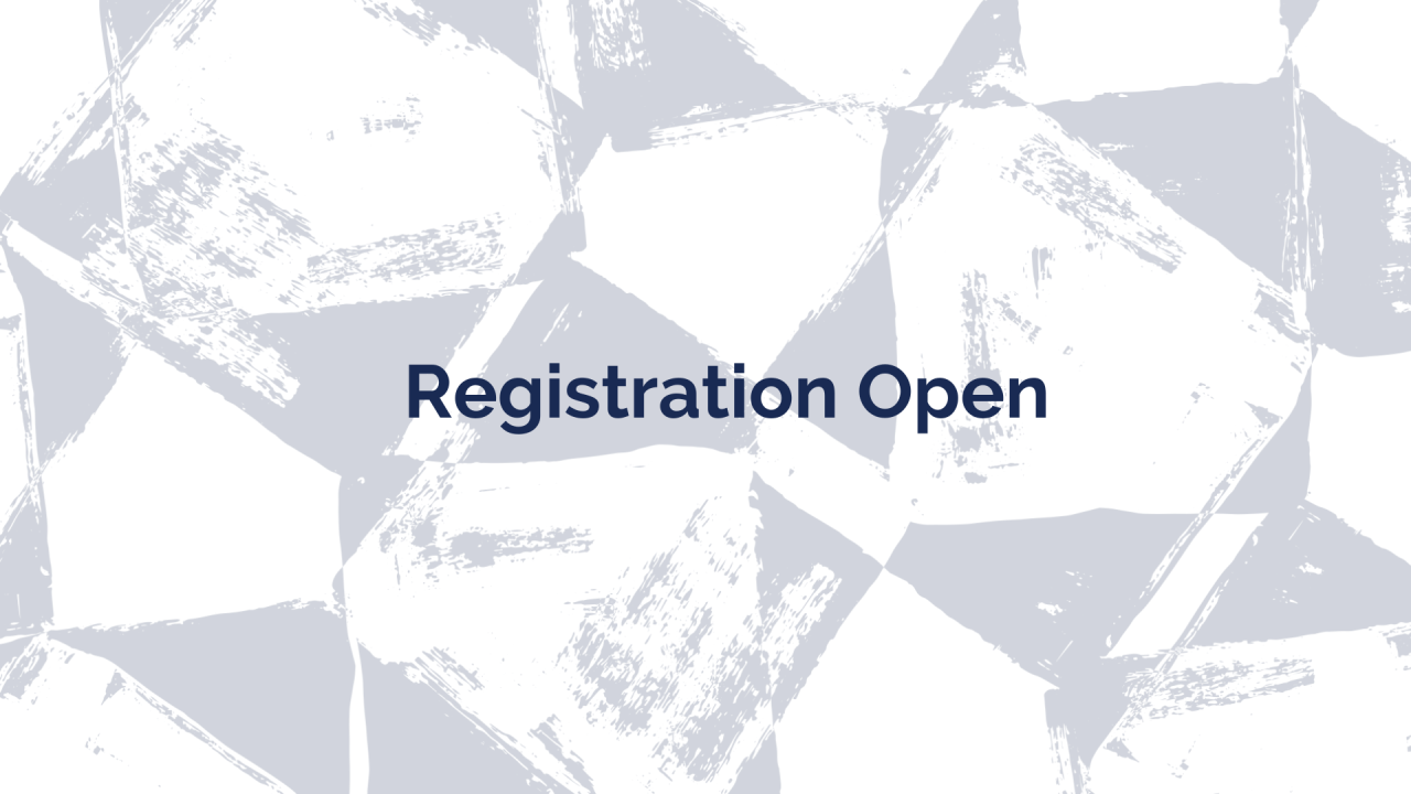Registration Open