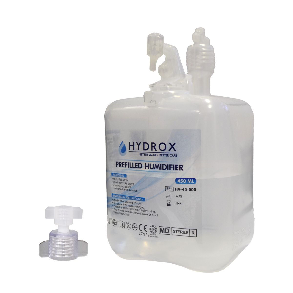 HYDROX Prefilled Humidifier HYDROX Prefilled Humidifier