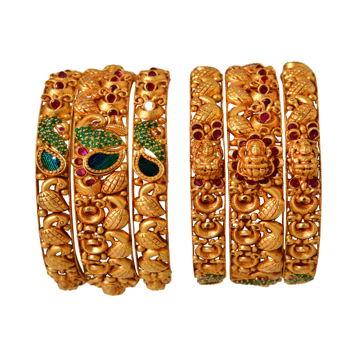 Temple jewellery sales bangles gold