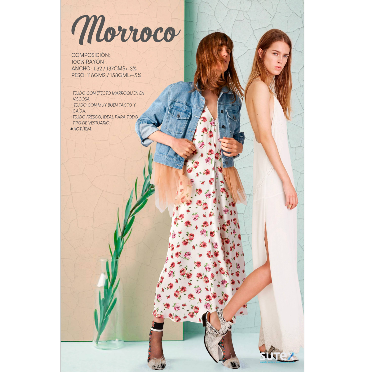 Telas para vestidos y blusas MORROCO
