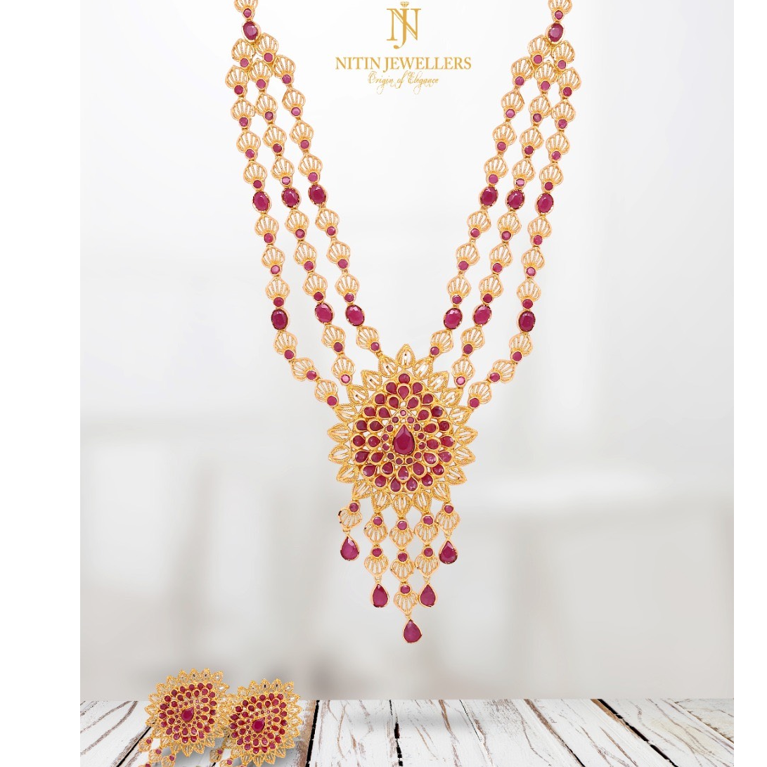 URA by NJ Studded Colour Stone Jewellery