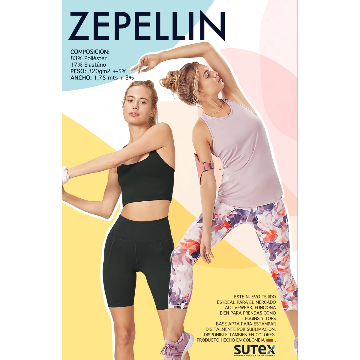Tela para ropa deportiva ZEPELLIN